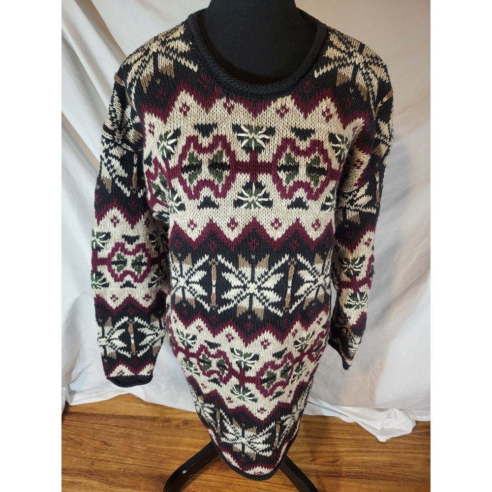 Vintage Paul Harris Design Fair Isle Snowflake‎ Sweater Size L